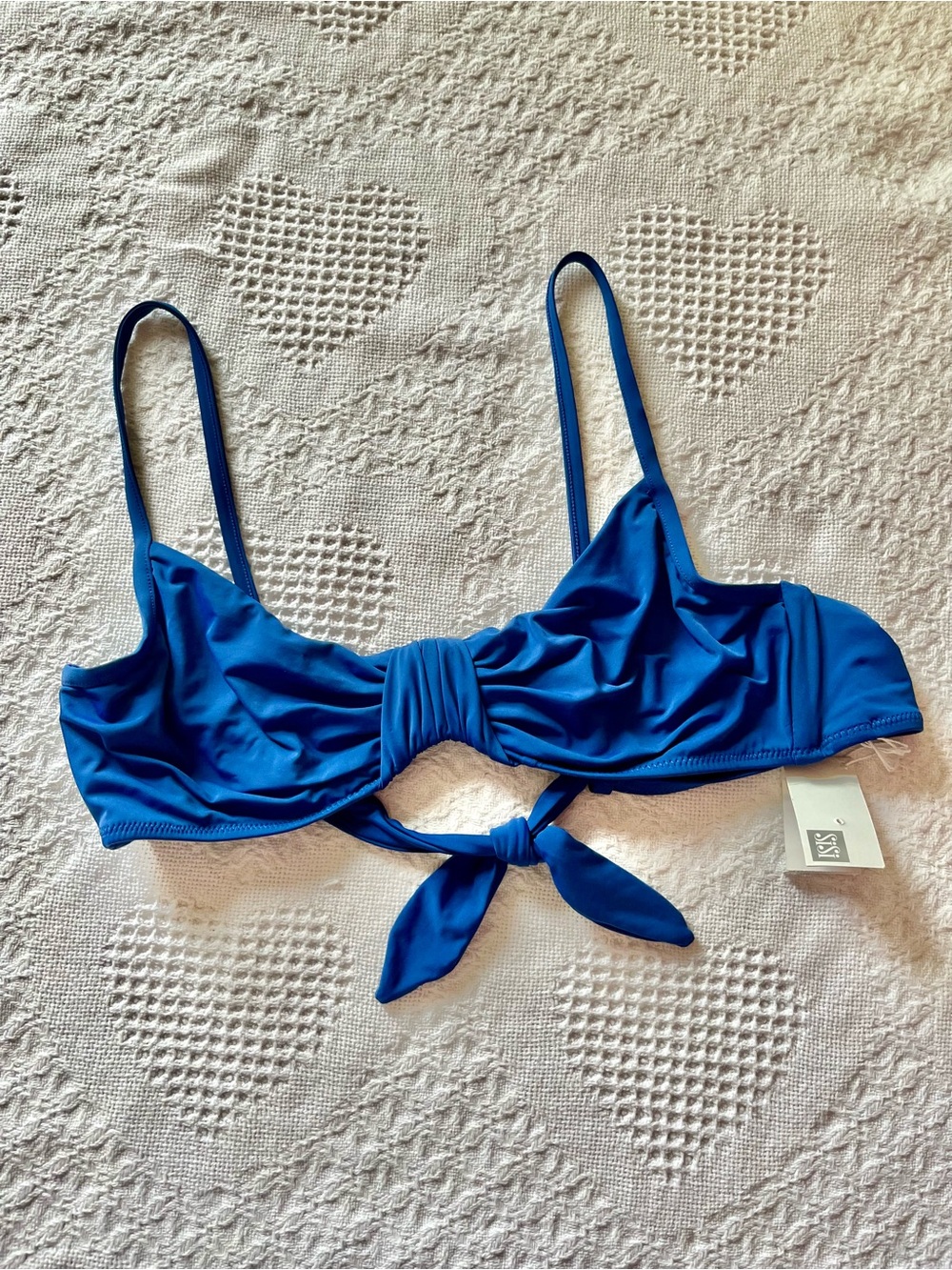Sisi Azure Blue Underwire Bikini Top from Italy